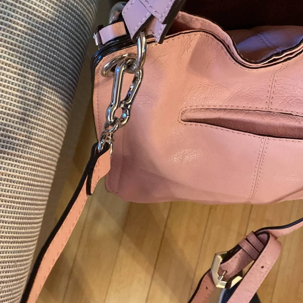 ORYANY pink bag Excellent condition zipper in front pocket on back leather